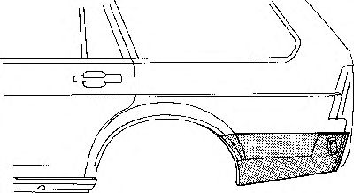 VAN WEZEL 5831133 -  Боковина